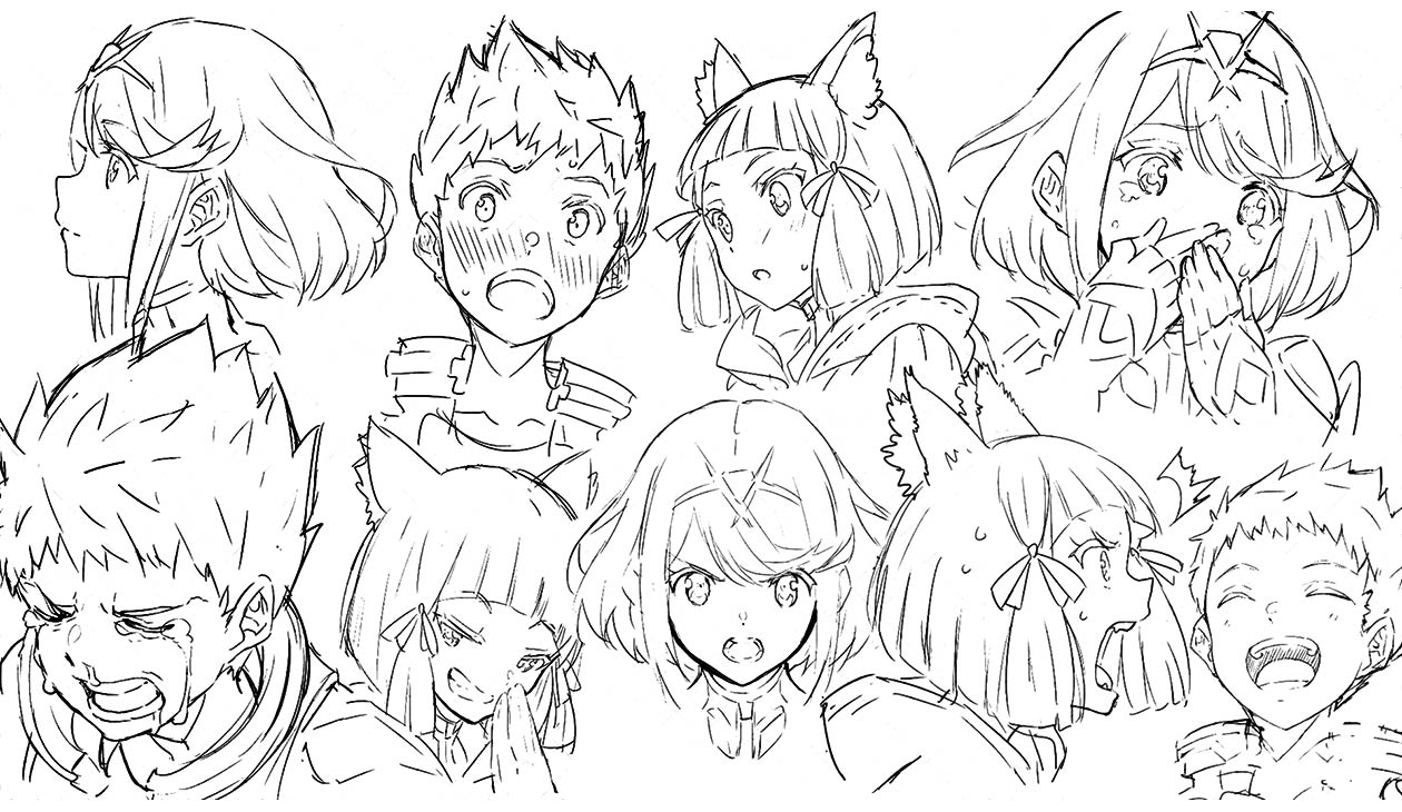 More facial expressions for pyra rex and nia rxenobladechronicles