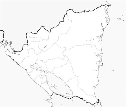 Nicaragua map coloring page free printable coloring pages