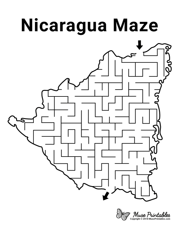 Free printable nicaragua maze