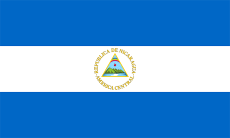 Coloring page for the flag of nicaragua