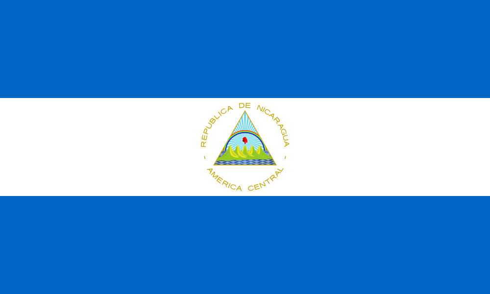 Nicaragua flag color codes