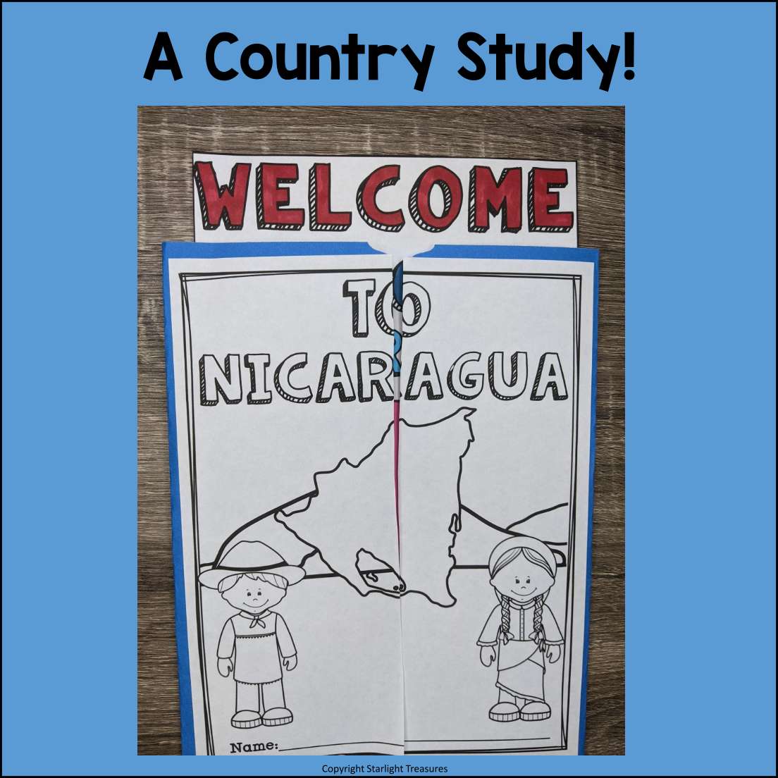 Nicaragua lapbook for early learners