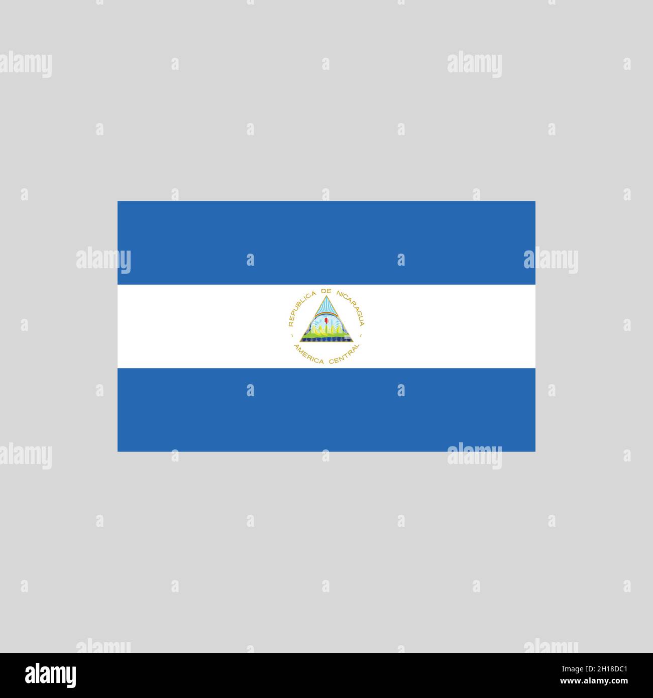 Flag of nicaragua stock vector images