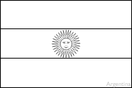 Colouring book of flags central and south america