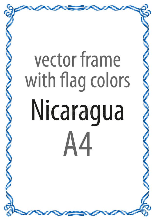 Nicaragua flag ribbon stock illustrations â nicaragua flag ribbon stock illustrations vectors clipart