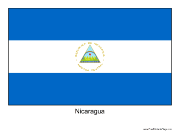 Flag of nicaragua