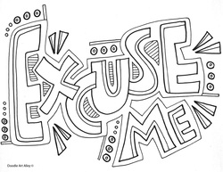 Kind words coloring pages