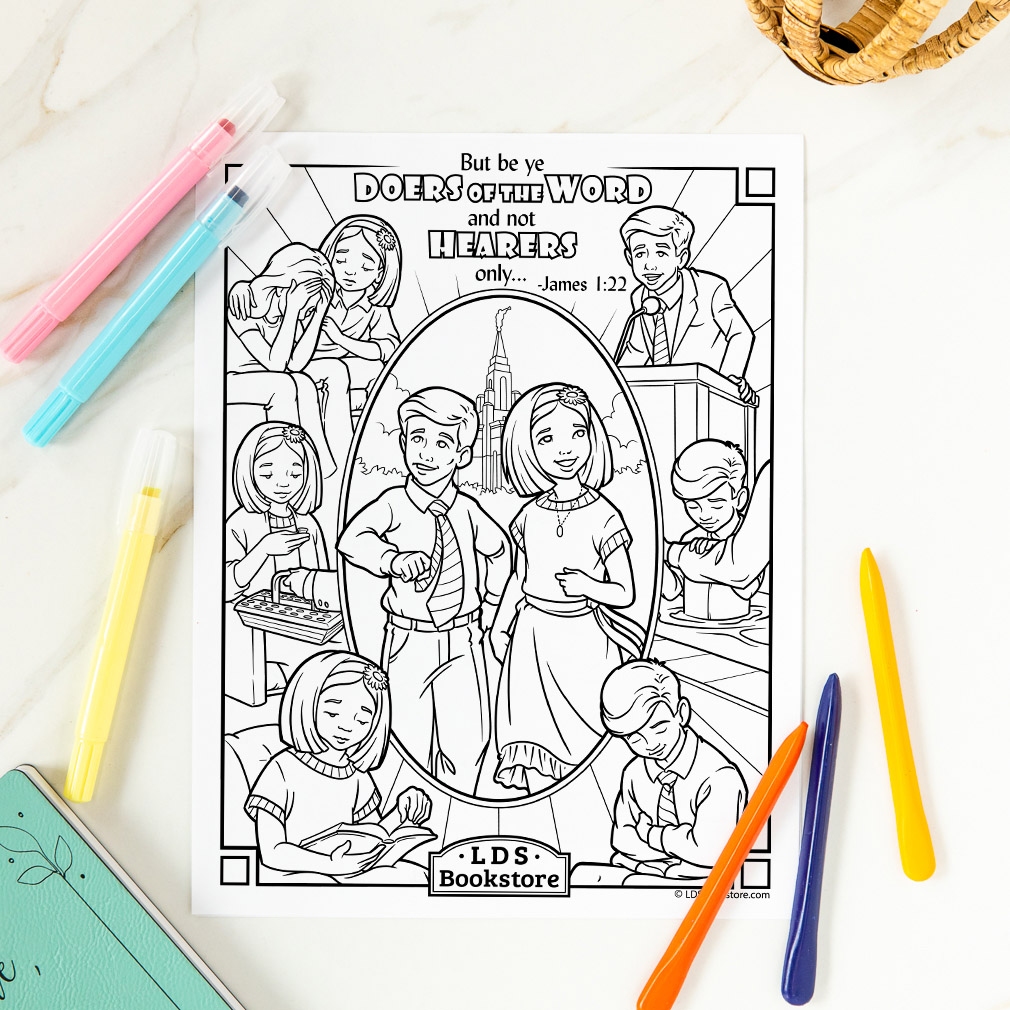 Be ye doers of the word coloring page