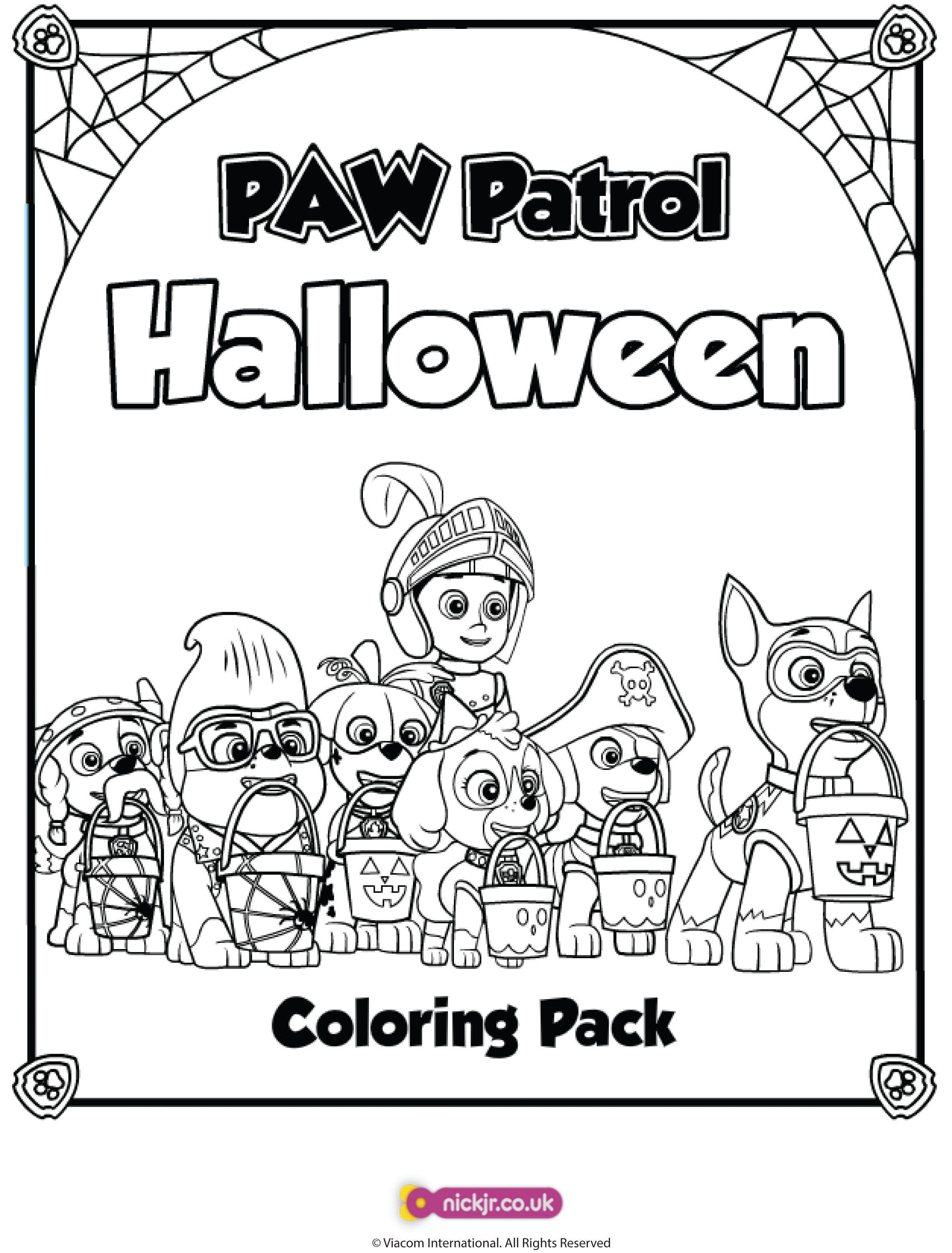 Nick jr pumpkin party and giveaway birthday coloring pages halloween coloring paw patrol coloring pages