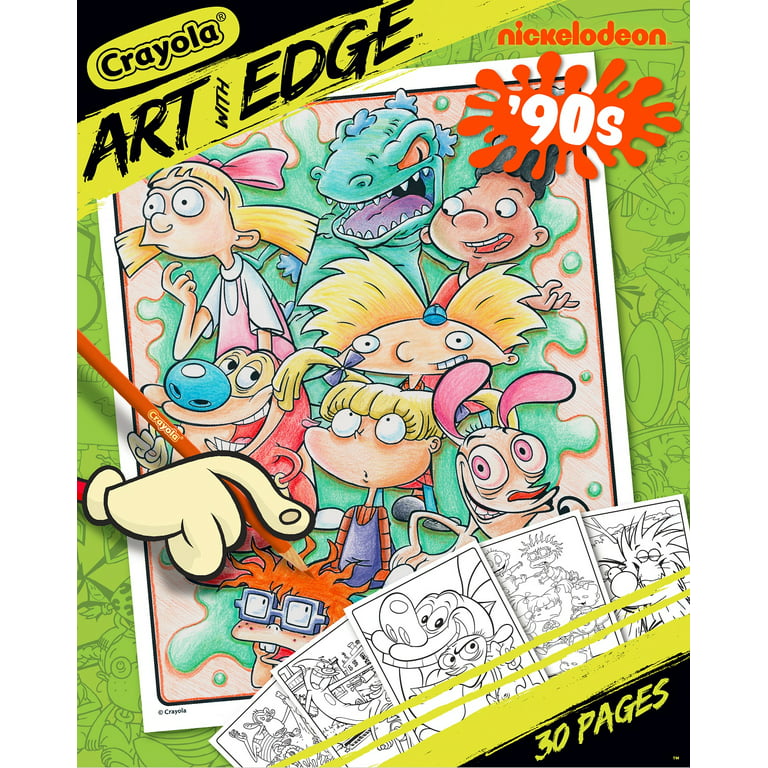Crayola art with edge nickelodeon s premium coloring book pages