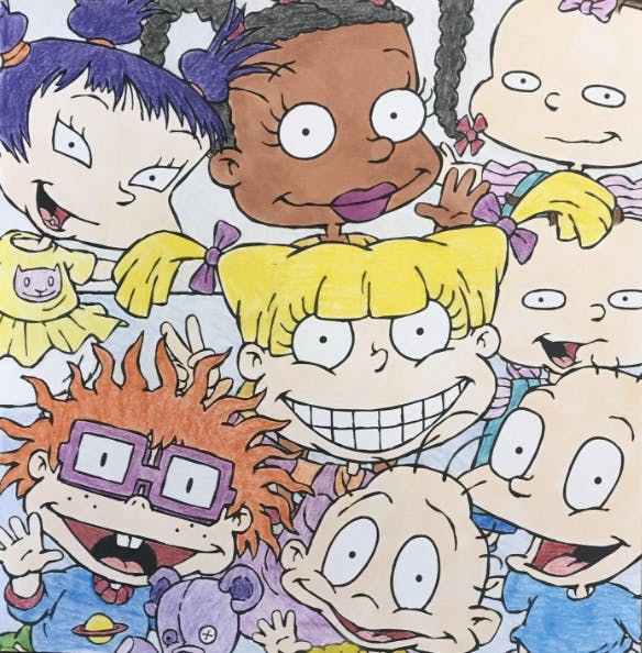 Break out your gel pens and get this s nickelodeon coloring book
