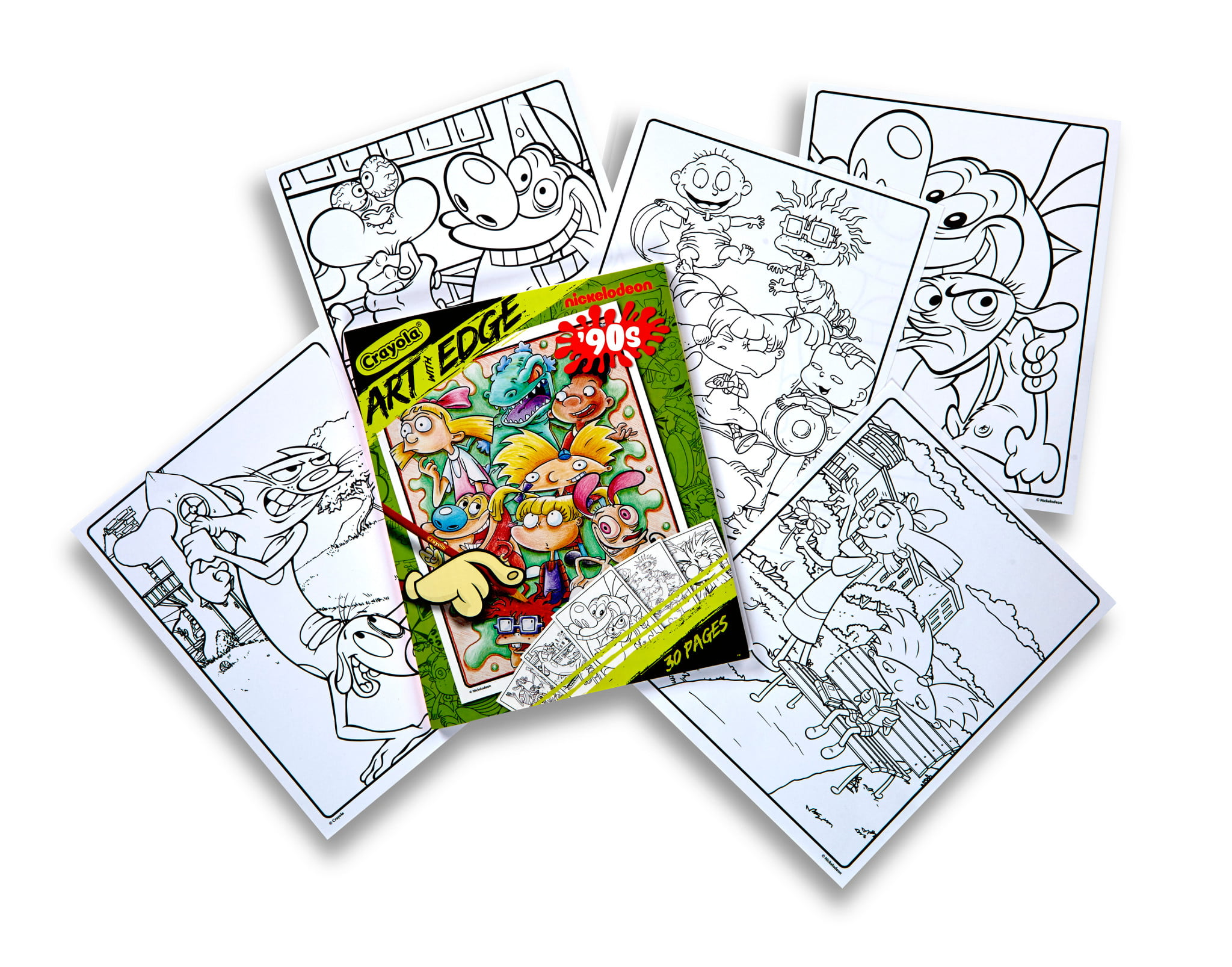 Crayola art with edge nickelodeon s premium coloring book pages