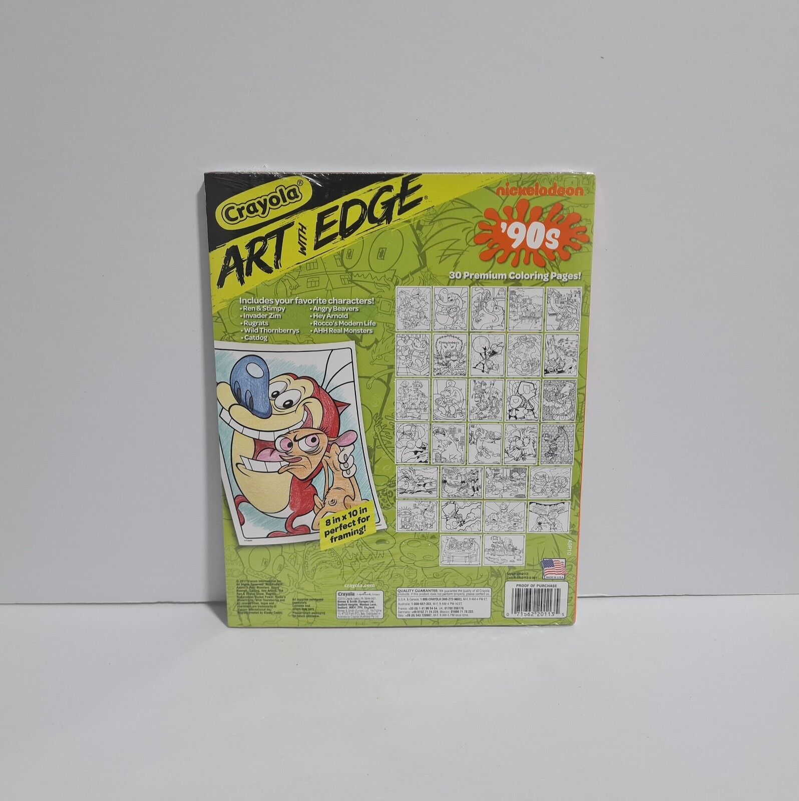 Nickelodeon art with edge rugrats s cartoon coloring pages book