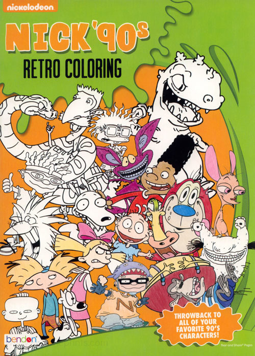 Nickelodeon s retro coloring coloring books at retro reprints