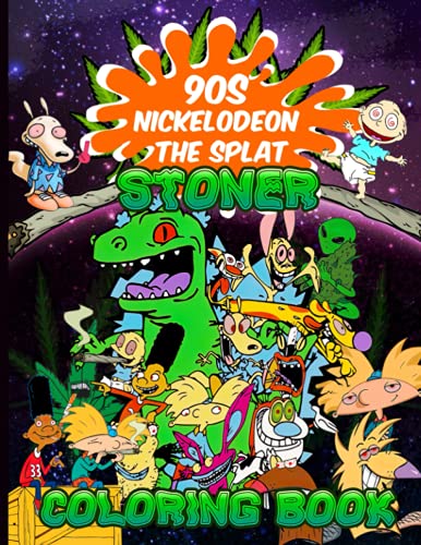 S nickelodeon the splat stoner coloring book s nickelodeon the splat stoner psychedelic trippy coloring books for kid and adult high