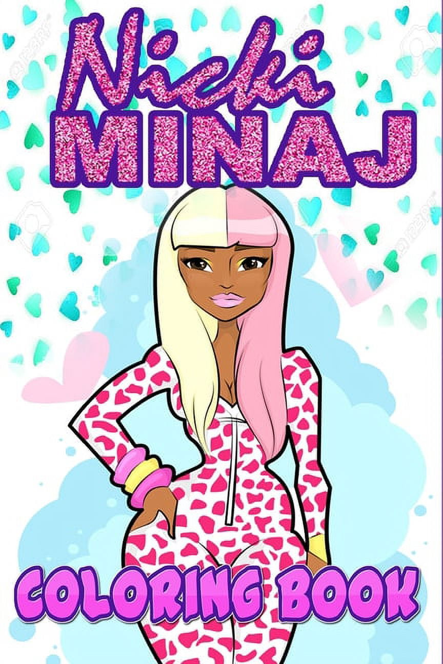 Nicki minaj coloring book for teens and adults fans great unique coloring pages