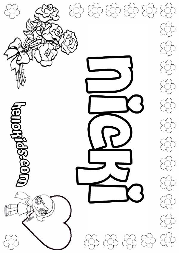 Gianna coloring pages