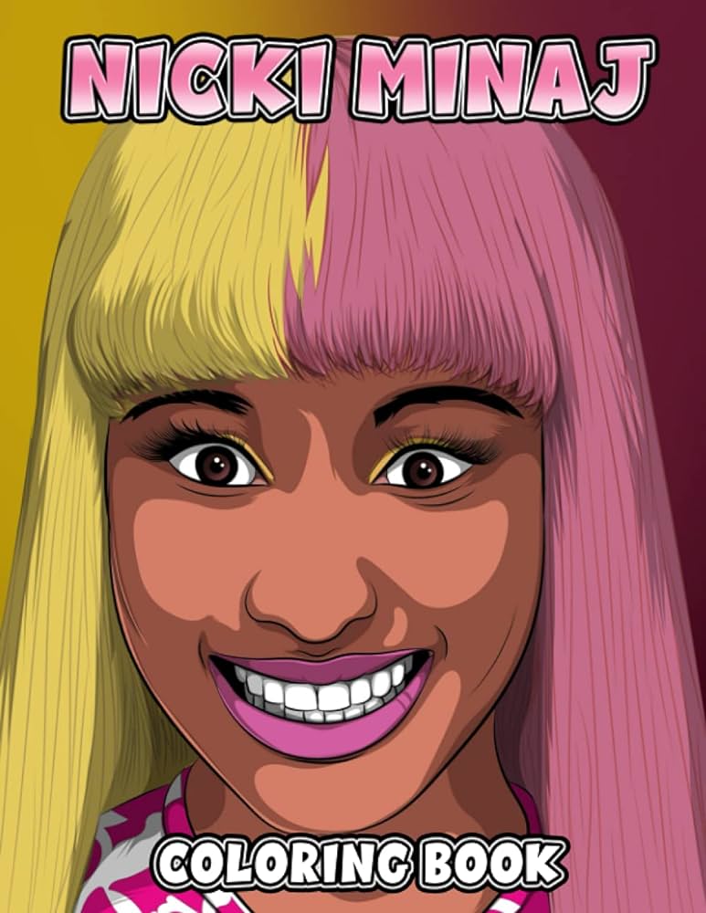 Nicki minaj coloring book coloring pages an amazing coloring book with lots of illustrations nicki minaj for relaxation and stress relief springer falko libros