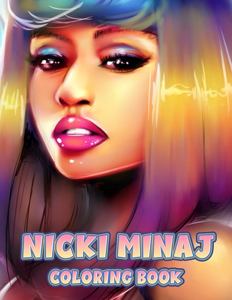 Nicki minaj coloring book coloring pages an amazing coloring book with lots of illusations nicki minaj for relaxation and sess relief springer falko kitap