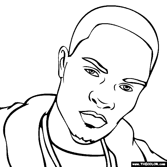 Hip hop rap star online coloring pages