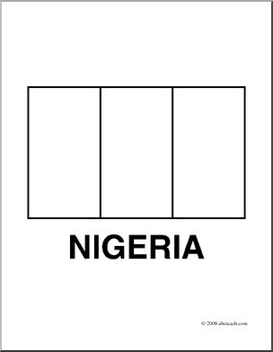 Clip art flags nigeria coloring page i
