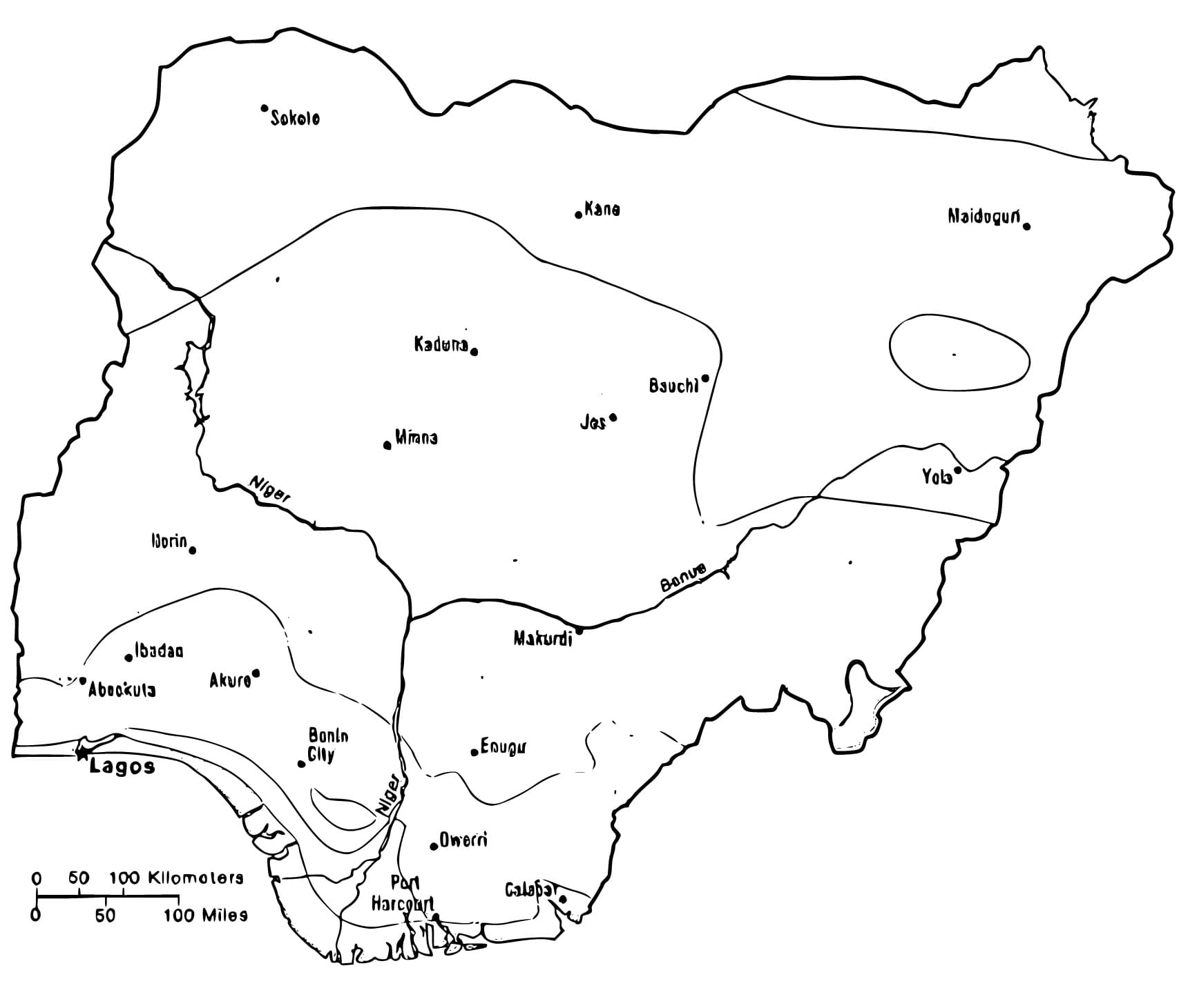 Nigeria coloring pages