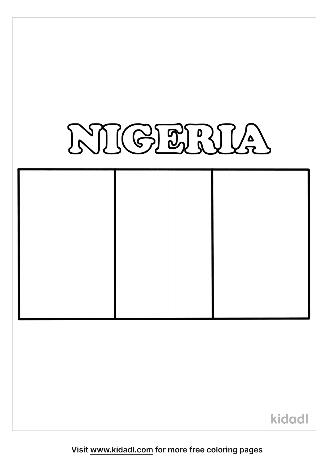 Free nigeria flag coloring page coloring page printables