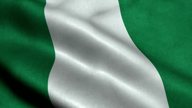 Nigeria flag stock videos and royalty