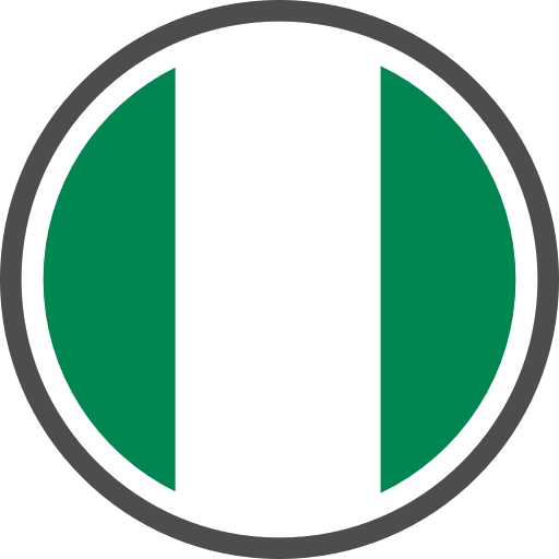 Nigeria flag round circle icon png and svg vector free download