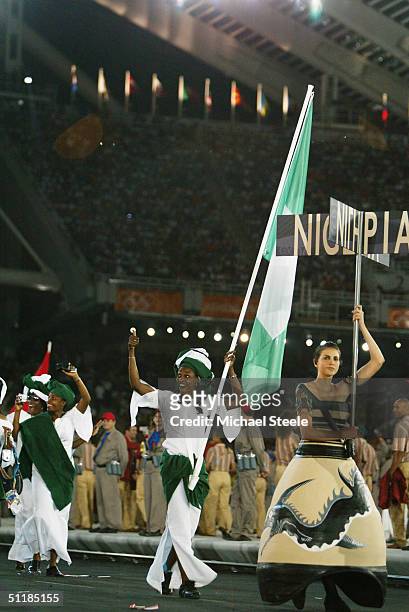 Nigeria flag stock photos high