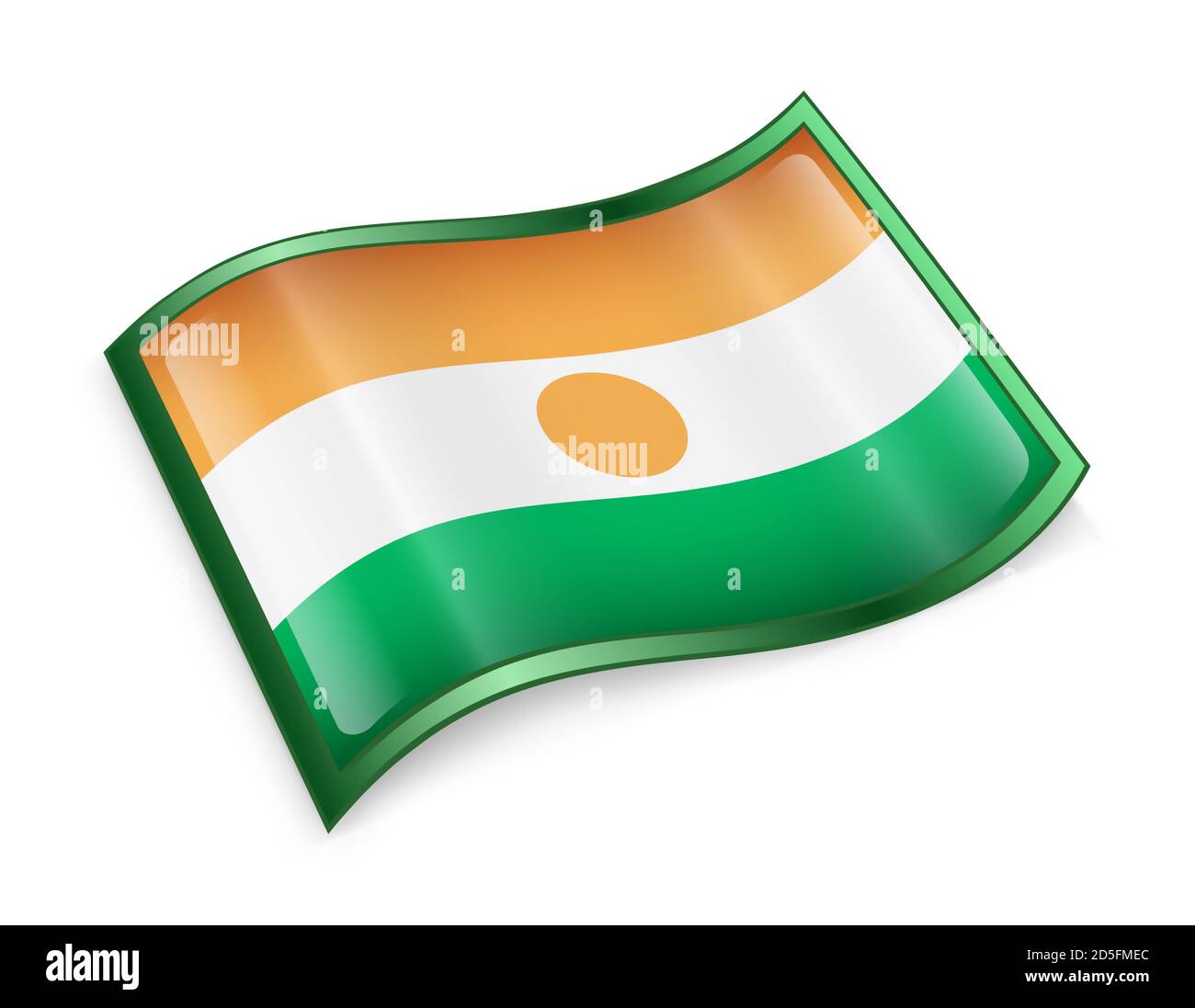 Nigerian flag cut out stock images pictures