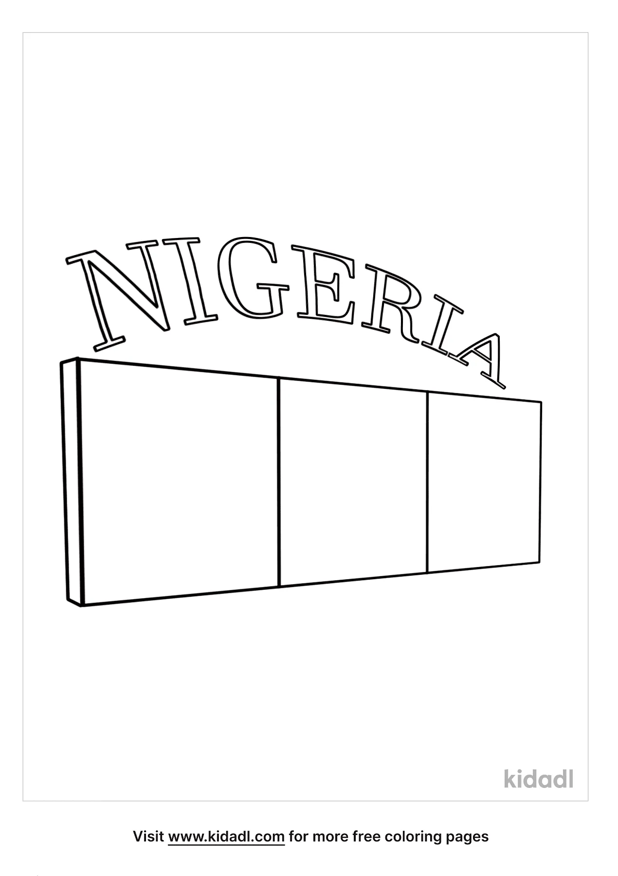 Free nigeria flag coloring page coloring page printables