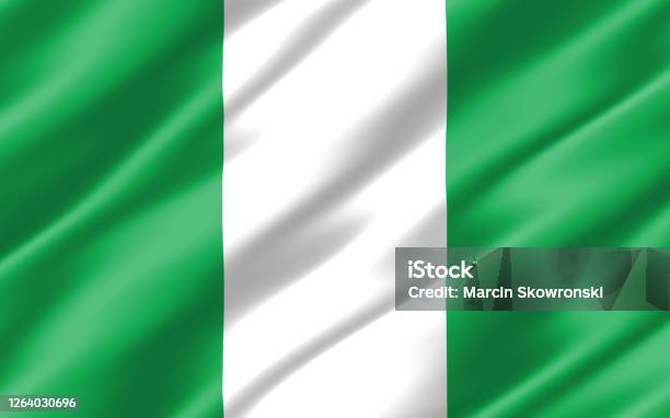 Nigerias national flag stock photo