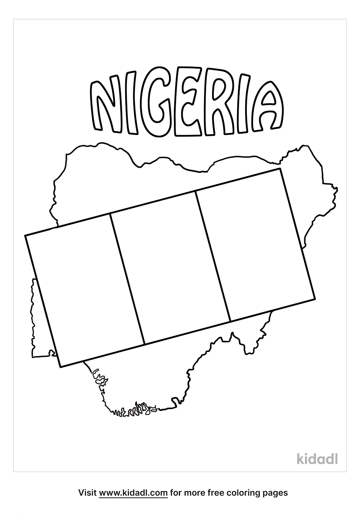 Free nigeria flag coloring page coloring page printables