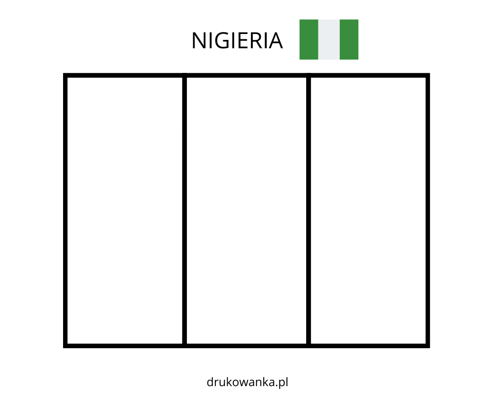 Nigeria flag coloring book to print and online