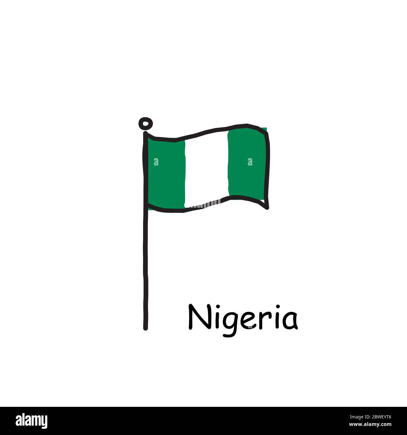 Nigeria flag hi