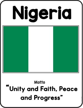 Nigeria posters trace color sheets nigeria flag printable coloring sheets