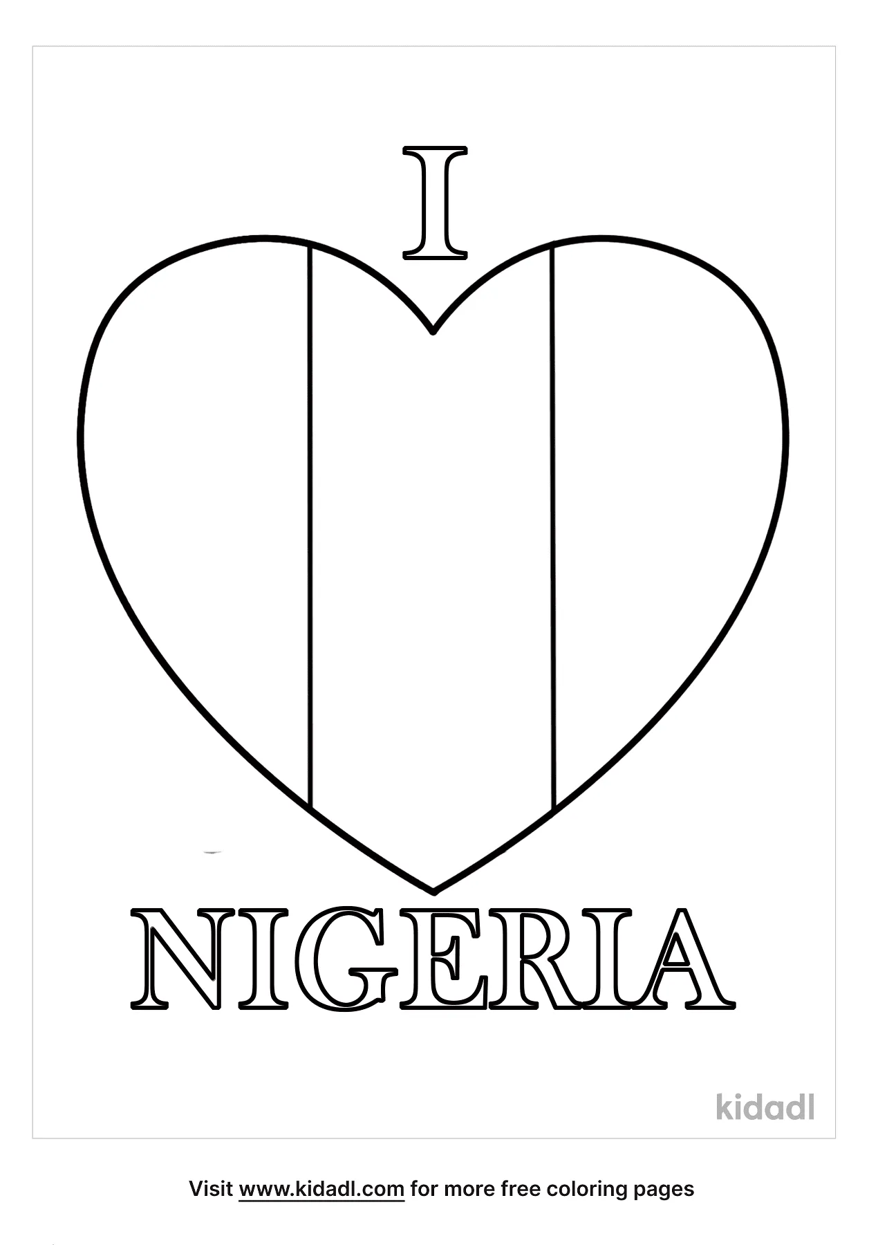 Free nigeria flag coloring page coloring page printables