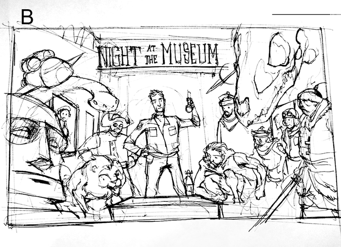 Night at the museum title screen and characters â megan schlegel