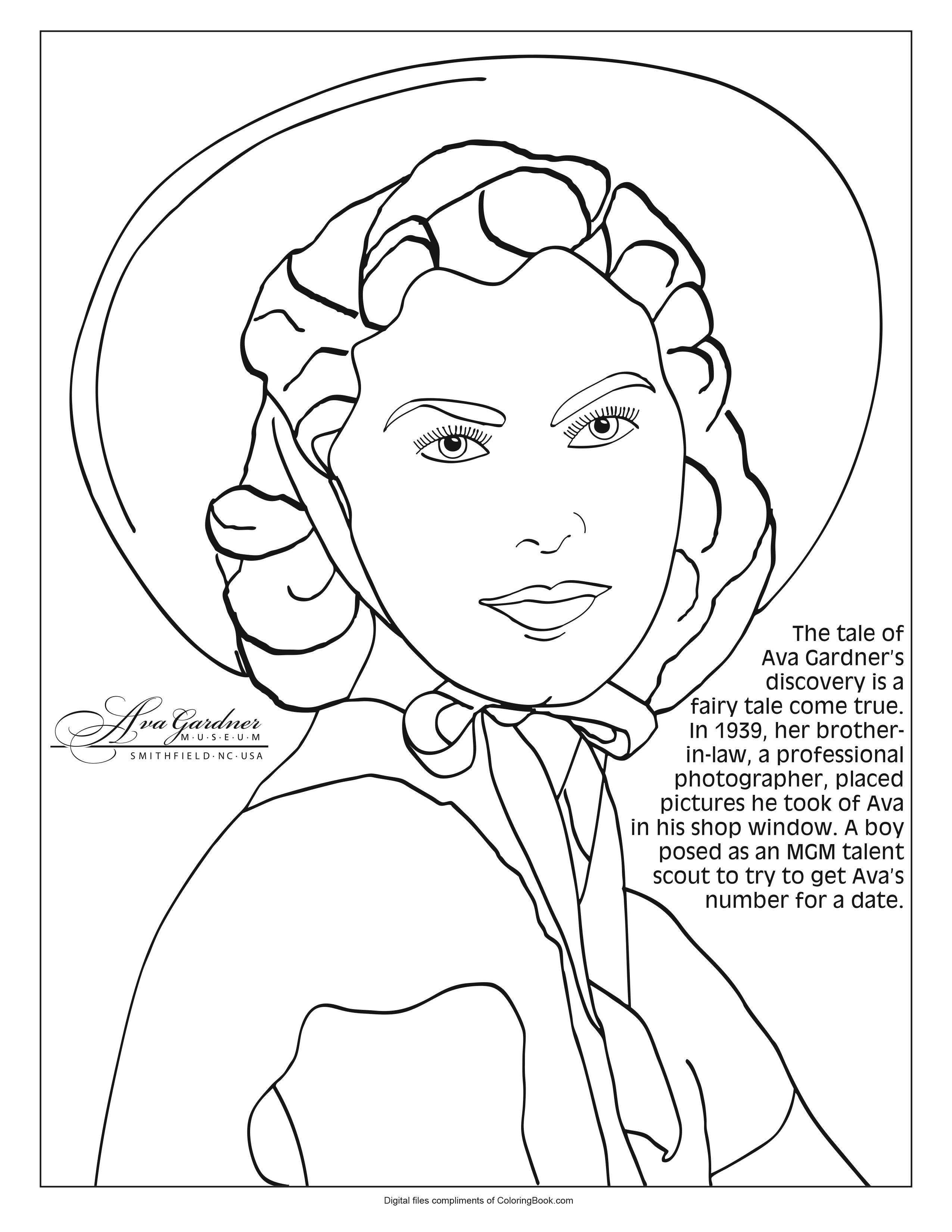 Coloring ava download pagesava gardner blog