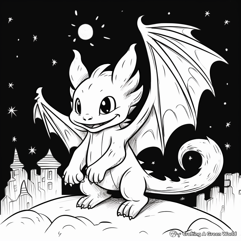 Night fury coloring pages