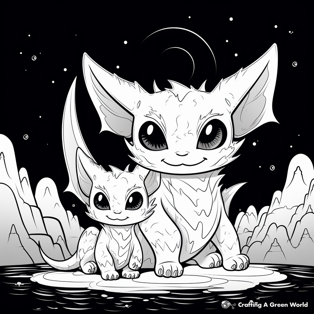 Night fury coloring pages