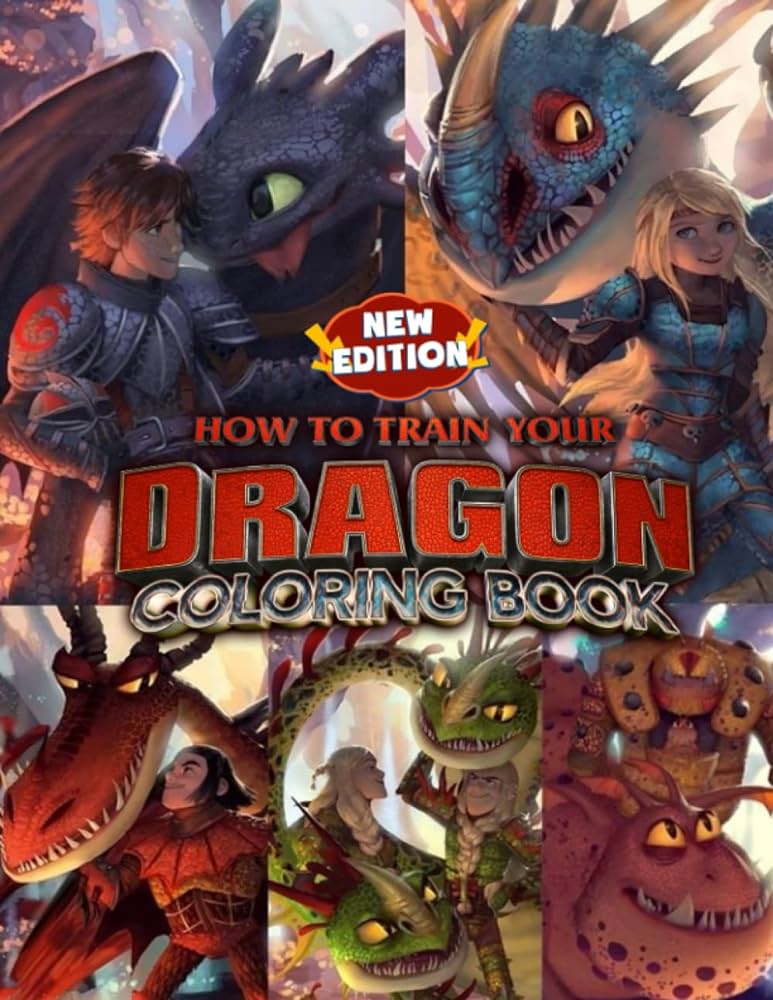 How train dragon coloring book big coloring book for adults teen to stress relief perfect gift for him her men women mom and dad for easter valentine new year eve