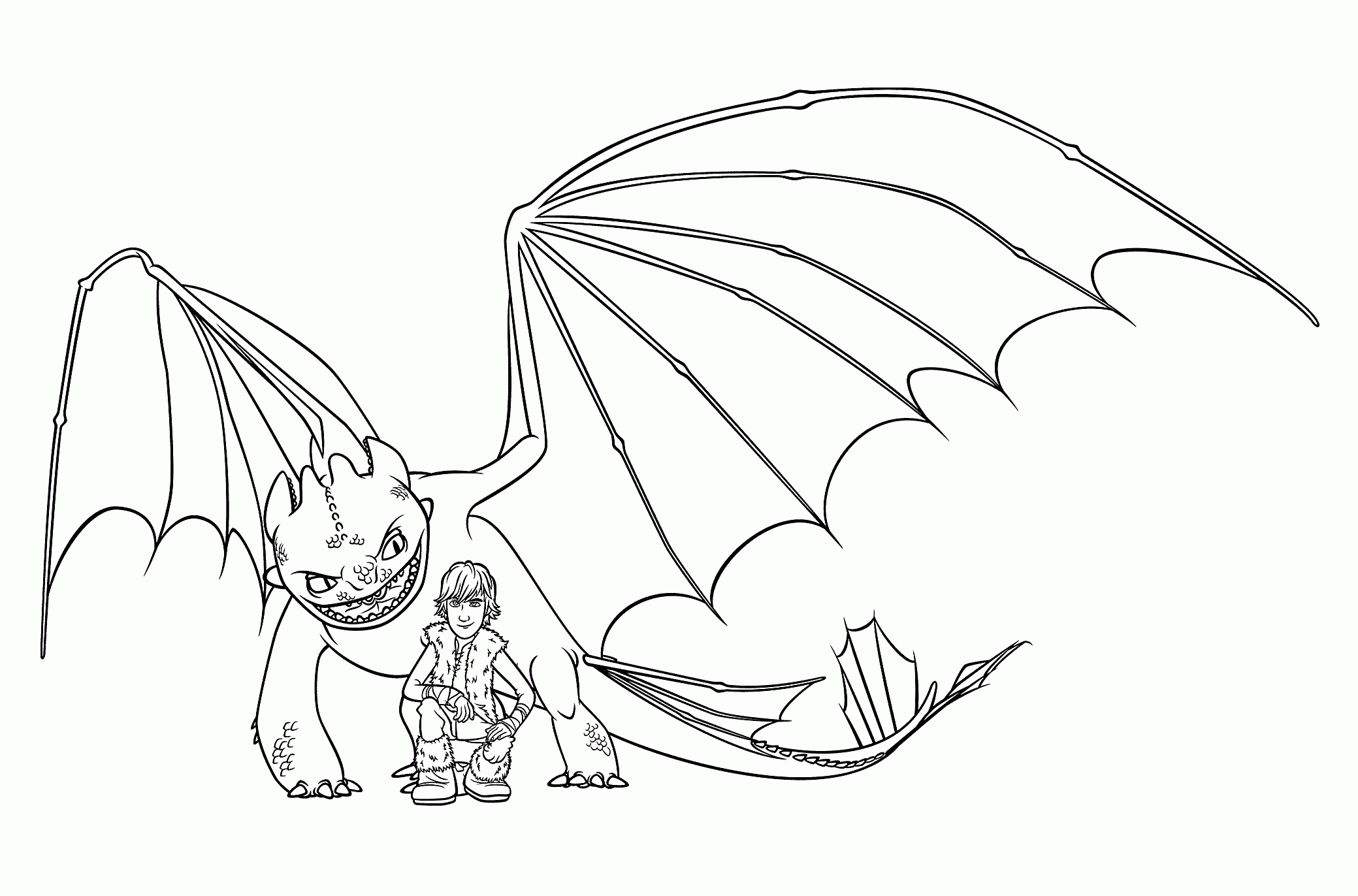 Magic of toothless with our free printable coloring pages