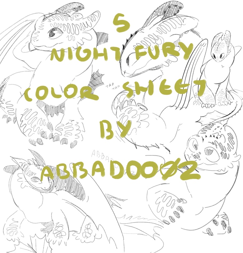 Nightfury color sheet