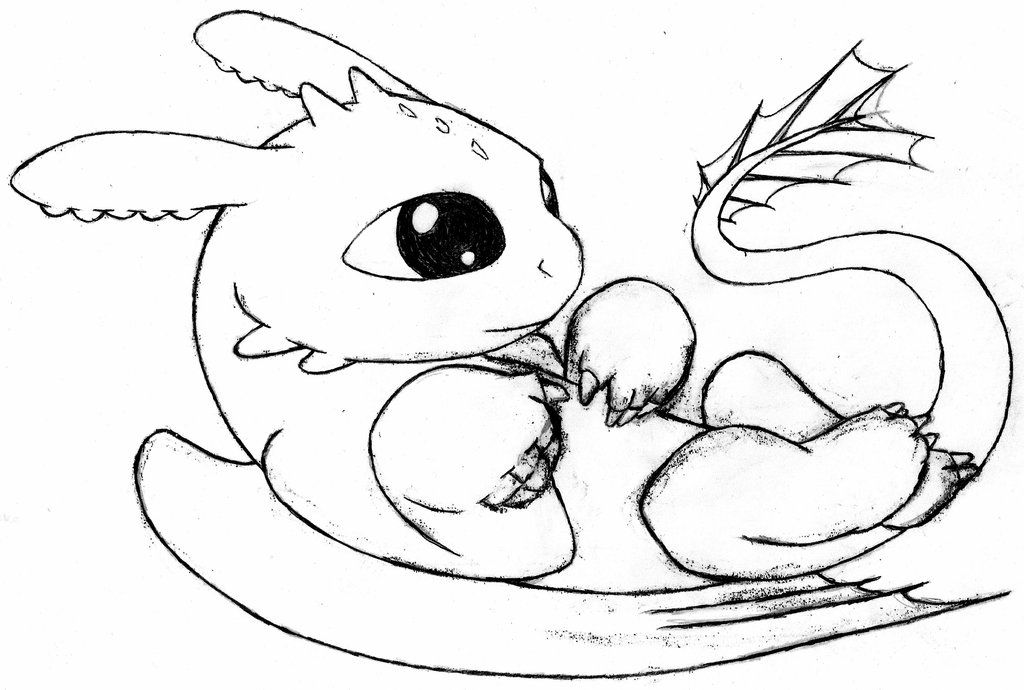 Baby night fury by darkpheonixtma on deviantart dragon coloring page cute dragon drawing baby coloring pages