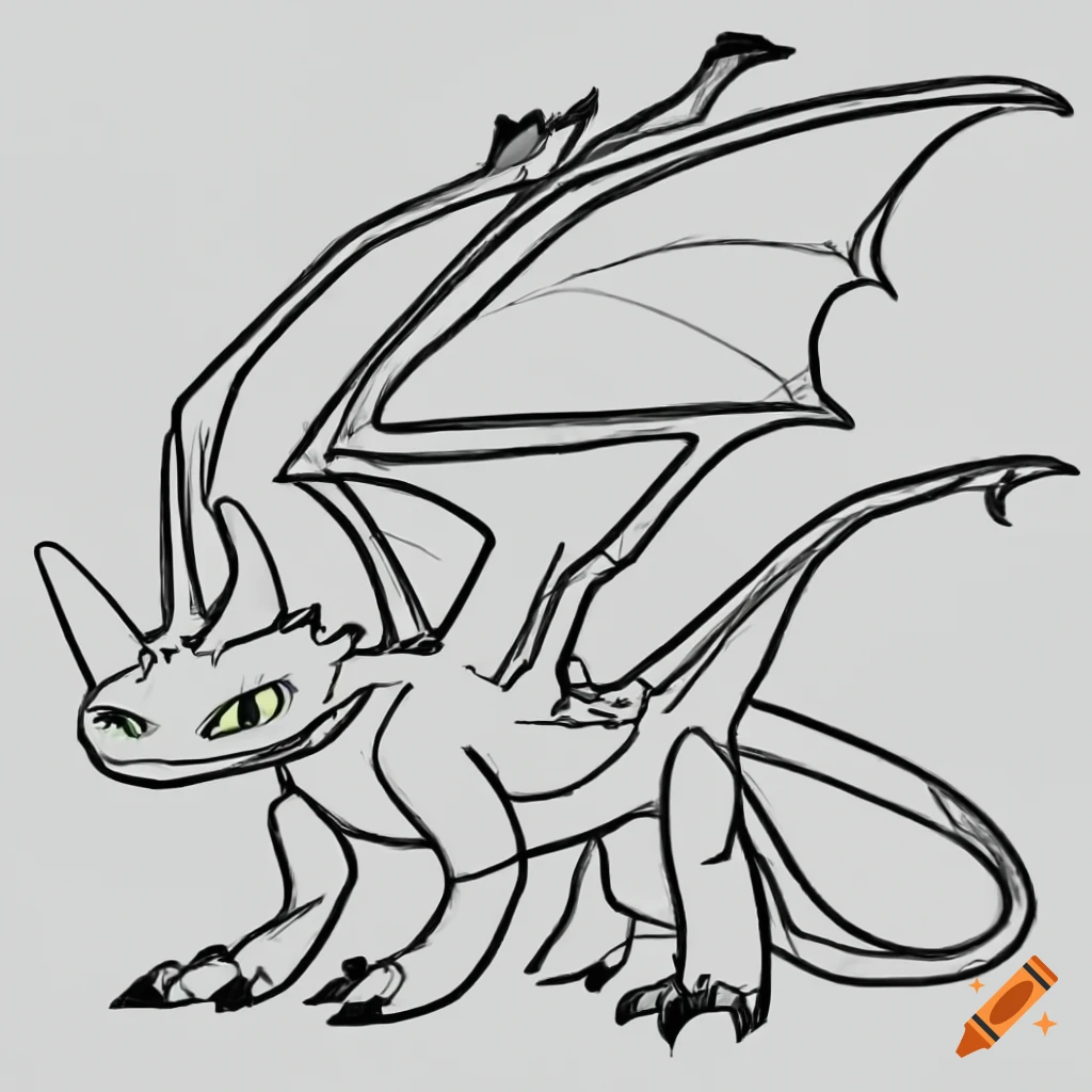 How to train your dragon art base dragon line art for coloring in dragon lineart dragon base white background black outline on