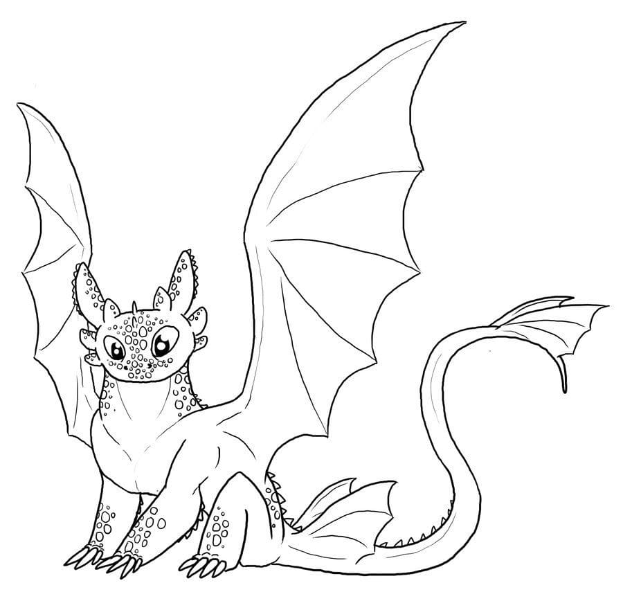 Toothless coloring pages