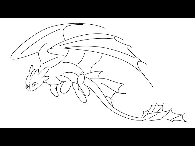 How to draw night fury toothless step by step for beginners