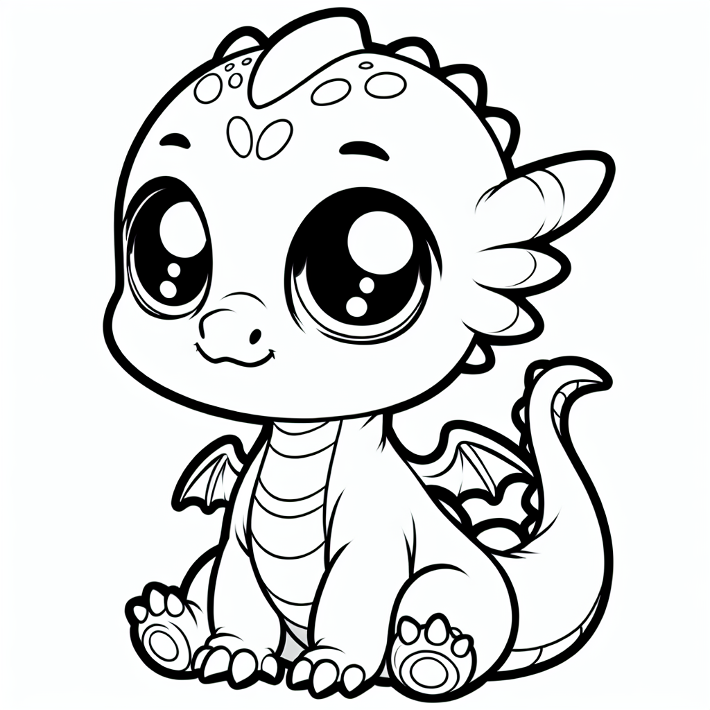 Baby toothless coloring pages